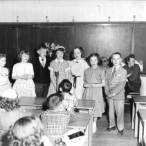 Third Graders of North Grade School Sing to Honor Their Mothers